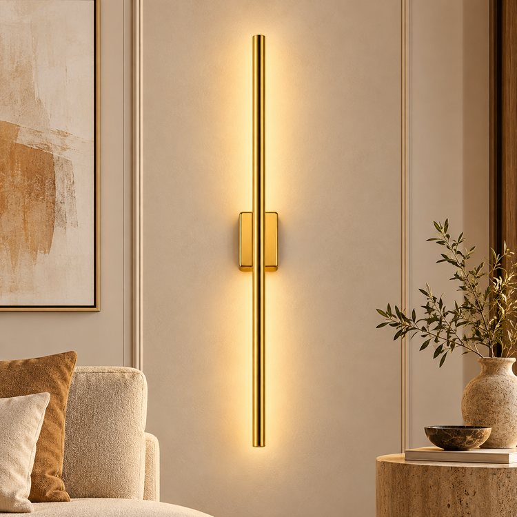 Salon duvarında Gold Lavanta aplik
