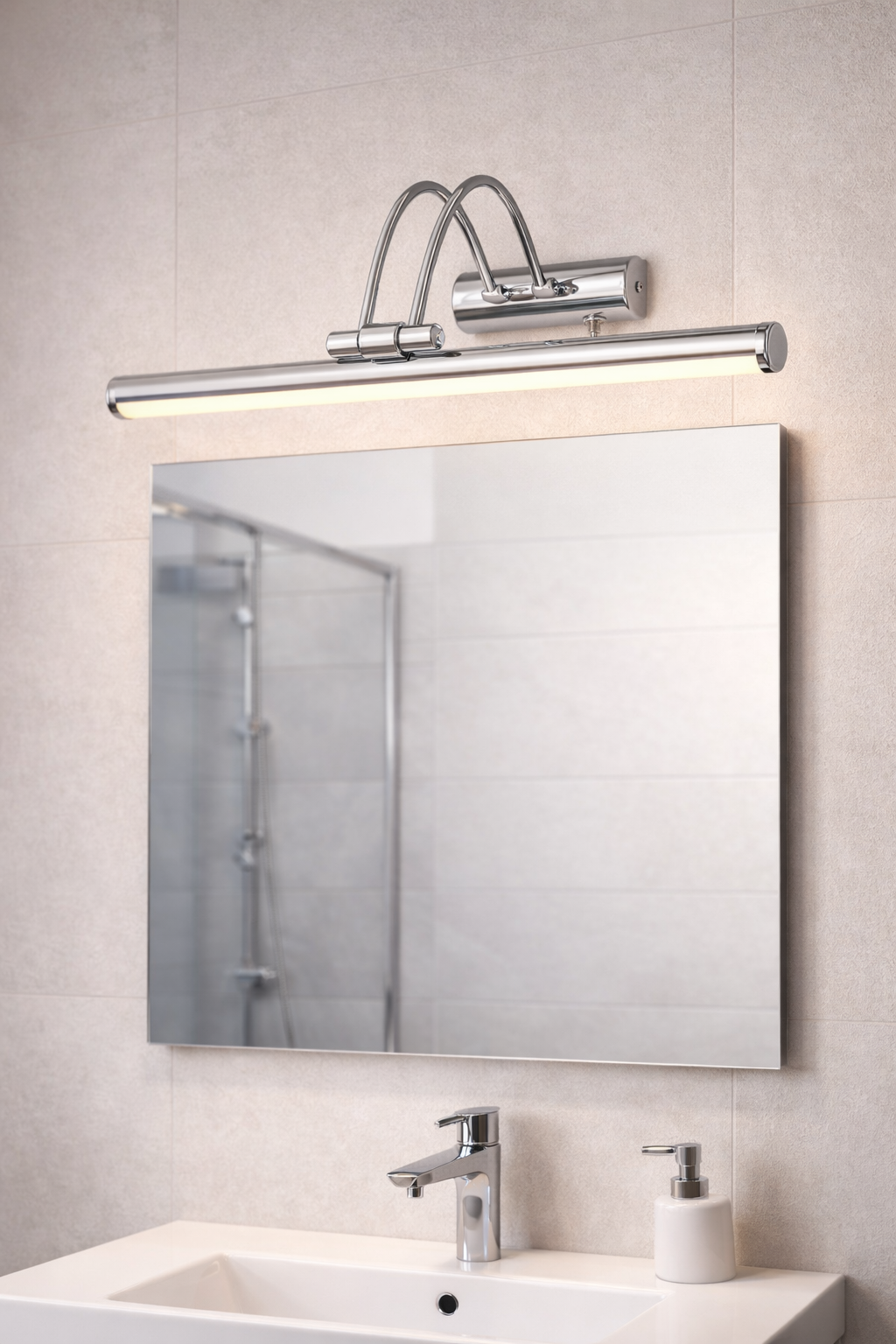 Krom Flüt Aplik Duvar Aydınlatma