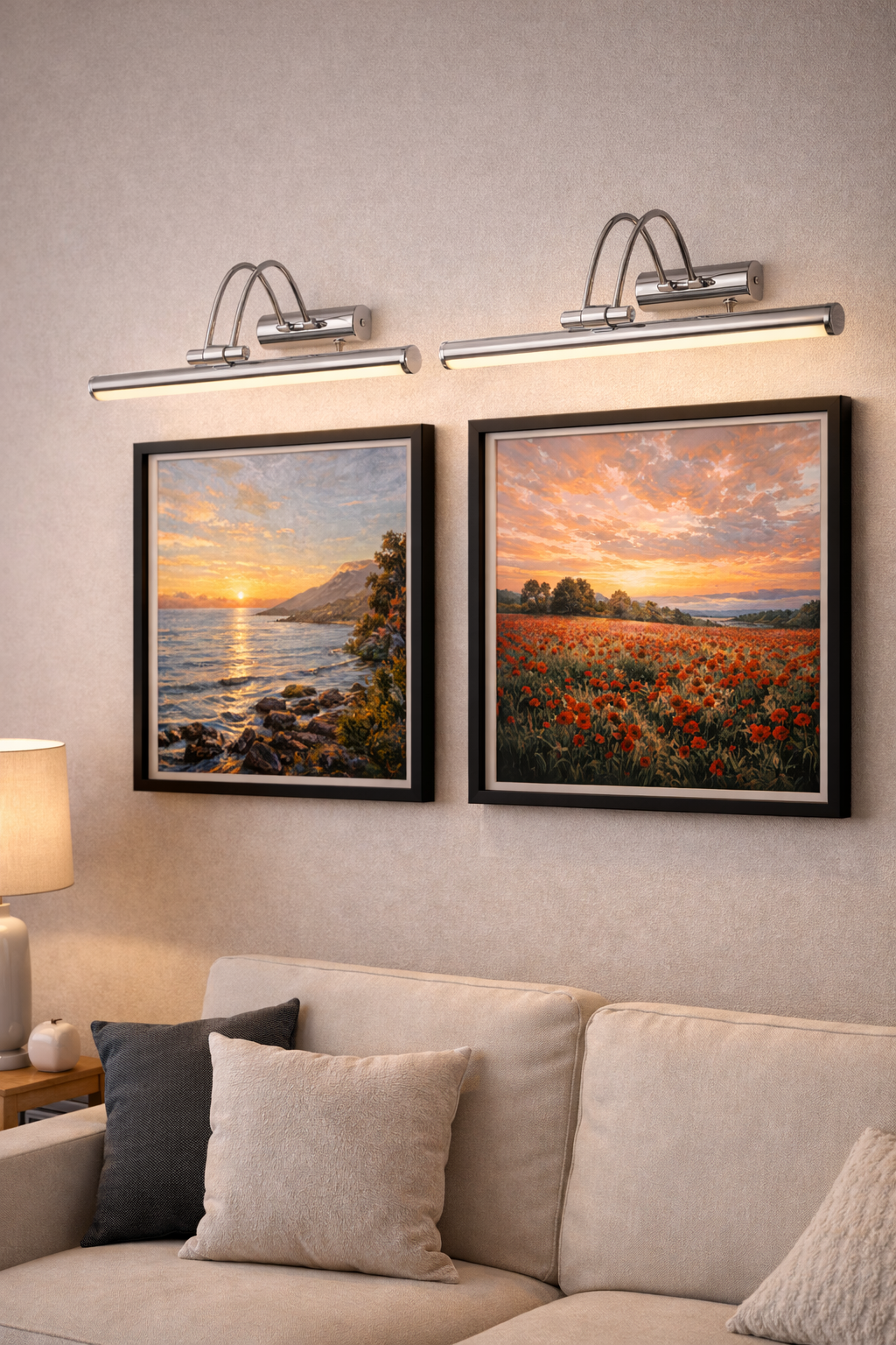 Krom Flüt Aplik Duvar Aydınlatma