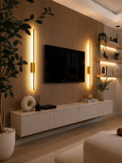 Gold Kasa Lavanta Aplik 2 Adet Duvar Dekorasyon Aydınlatması Şık Ambiyans 12w Gün Işığı ELEKTRİKLİ