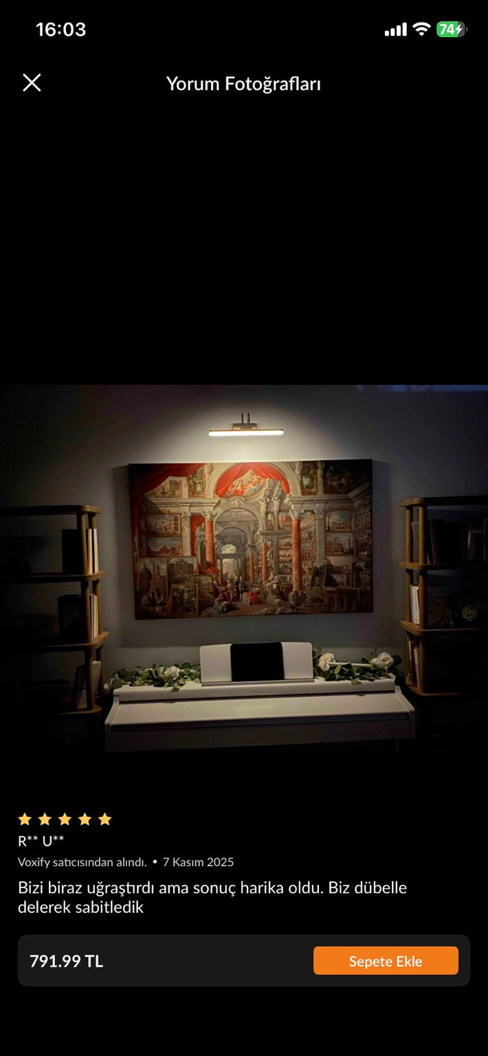 Flüt Aplik müşteri kullanım fotoğrafı