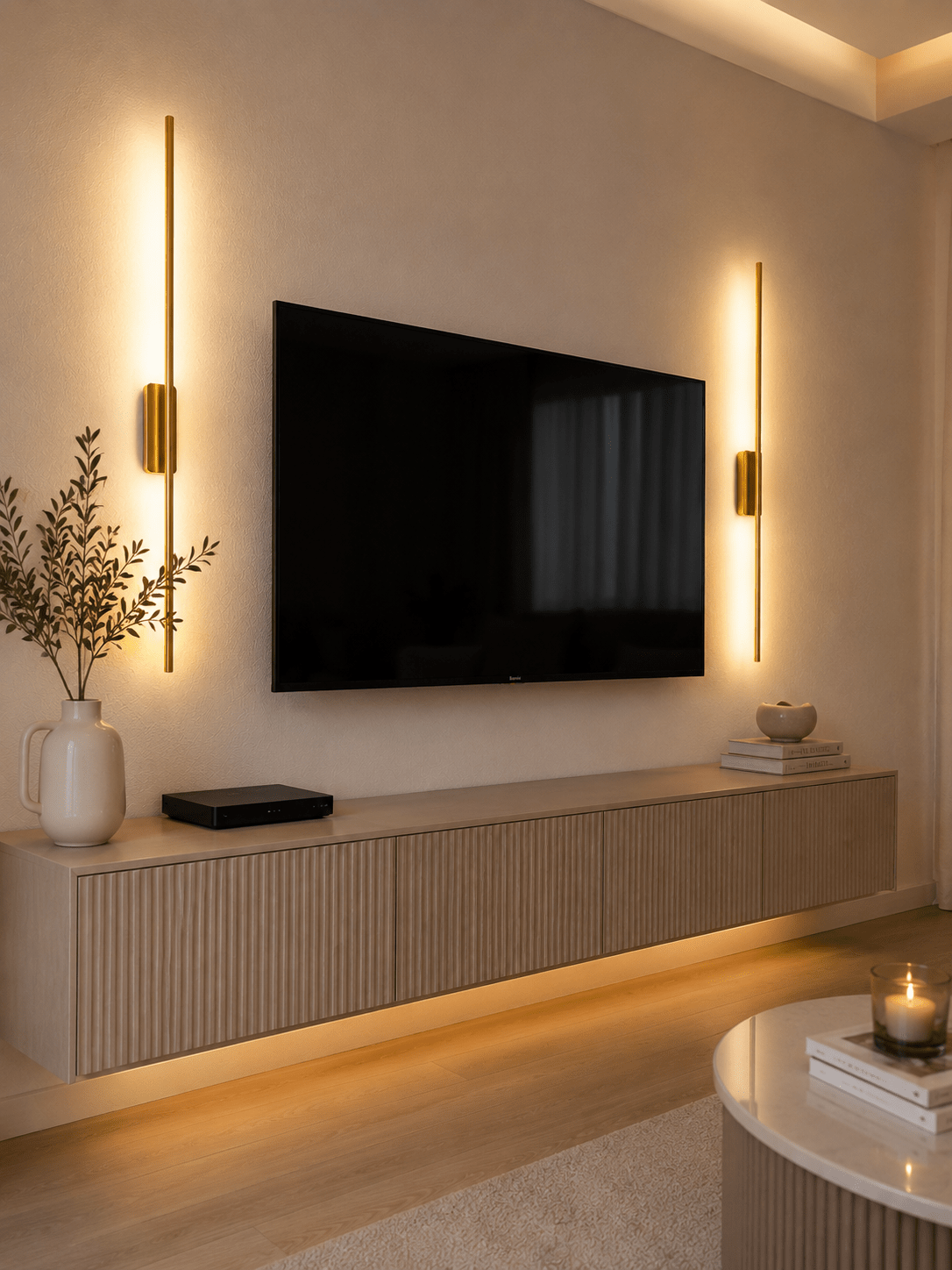 Gold Kasa Lavanta Aplik 2 Adet Duvar Dekorasyon Aydınlatması Şık Ambiyans 12w Gün Işığı ELEKTRİKLİ - Voxify