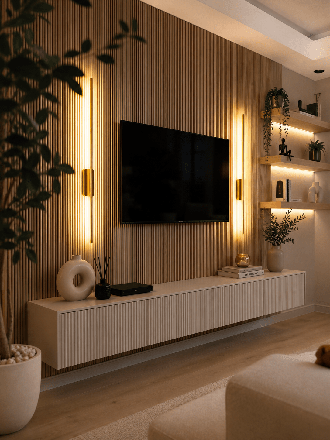 Gold Kasa Lavanta Aplik 2 Adet Duvar Dekorasyon Aydınlatması Şık Ambiyans 12w Gün Işığı ELEKTRİKLİ - Voxify