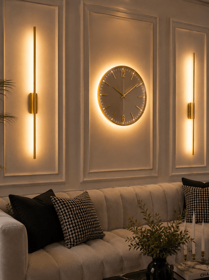 Gold Kasa Lavanta Aplik 2 Adet Duvar Dekorasyon Aydınlatması Şık Ambiyans 12w Gün Işığı ELEKTRİKLİ - Voxify