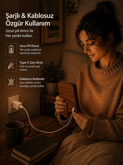 Şarjlı Kitap Lamba - Voxify