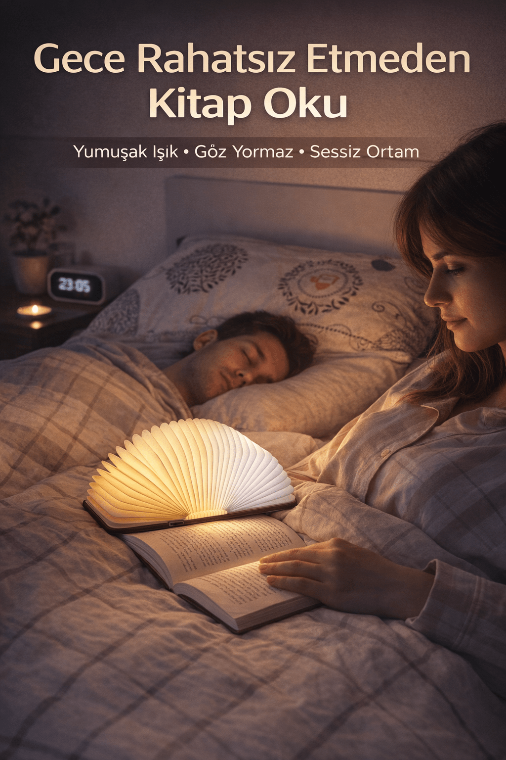 Şarjlı Kitap Lamba - Voxify