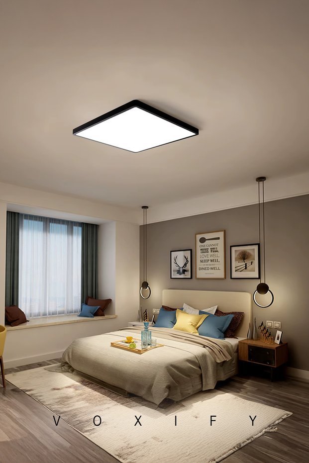 VOXIFY 24W LED Panel – 30×30 cm Siyah / Beyaz Işık - Voxify