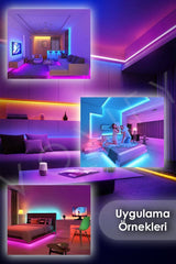 VOXIFY Kumandalı RGB Şerit LED – 2.5 / 5 Metre - Voxify
