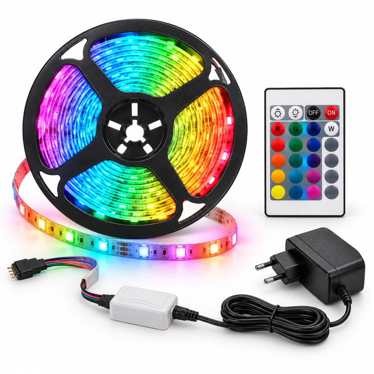 VOXIFY Kumandalı RGB Şerit LED – 2.5 / 5 Metre - Voxify